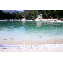 POOL GRILL SCACCO GRATING WHITE/WHITE