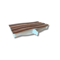 GRIGLIA LEGNO TEAK ONDA FLESSIBILE