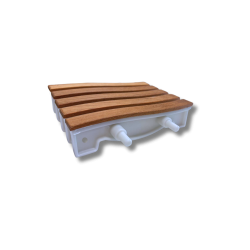 500mm Griglia Onda 300/25 rinforzata neutro/iroko