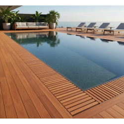 1MQ PAVIMENTAZIONE PLASTICA + TEAK LISTELLO 499*87