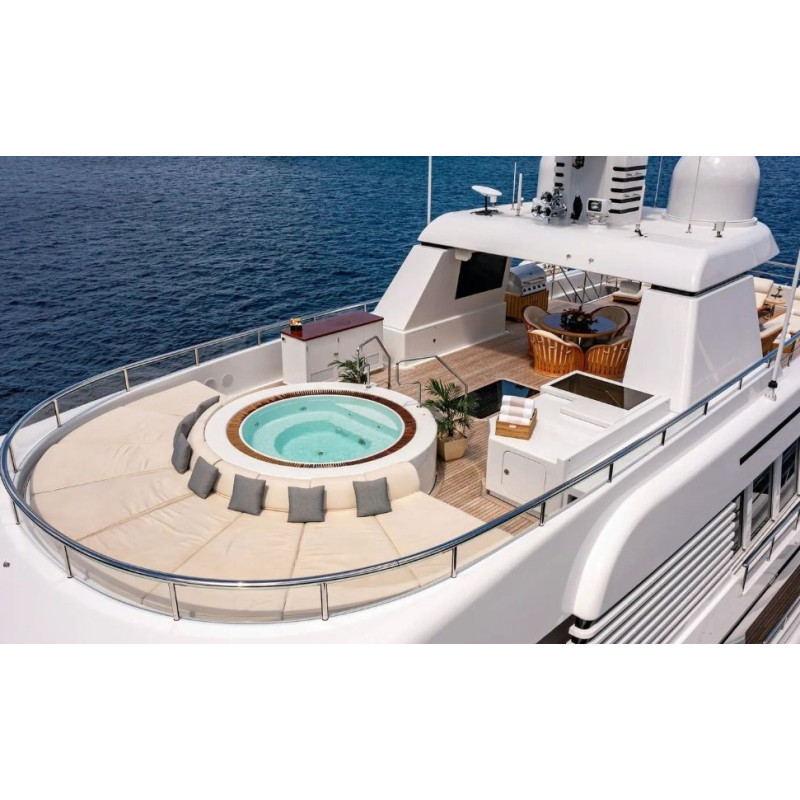 POOL GRILL TEAK STRAIGHT FLEXIBLE